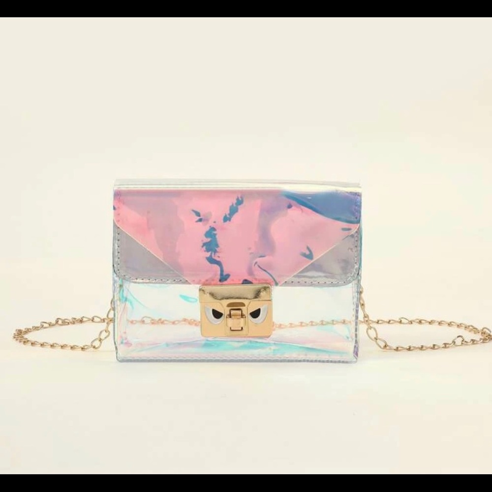 ❤️LAST ONE❤️New transparent/holographic chain crossbody bag